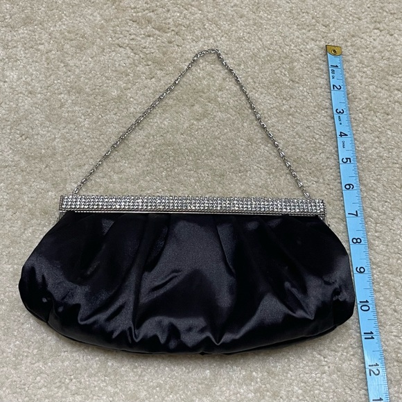 Black Evening Bag - Bridal Bag - Prom Bag - Purse - with Sparkle - Picture 4 of 7